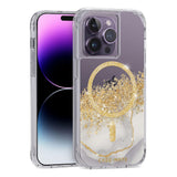 Case-mate Karat Case w/ Magsafe for Apple iPhone 14 Pro 2022 6.1" - 10-Ft Drop Protection w/ Micropel Antimicrobial Layer 1-Pc Construction, Built-in Magnet for Magsafe Wireless Charging - Marble