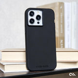Case-mate Silicone Case w/ Magsafe for Apple iPhone 15 Pro 2023 6.1"| 12-Ft Drop Protection w/ Anti-Scratch Coating, AntiMicrobial Layer, Raised Edges, Soft Texture, Wireless Charging- Black