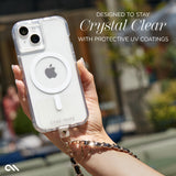Case-mate Tough Case w/ Magsafe for Apple iPhone 15 Plus 2023 6.7"| 12-Ft Drop Protection w/ Anti-Scratch Coating, AntiMicrobial Layer, Anti-Yellowing, Raised Edges, Wireless Charging- Clear