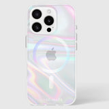 Case-mate Soap Bubble Case w/ Magsafe for Apple iPhone 16 Pro 6.3" 2024| 12-Ft Drop Protection w/ Anti-Scratch Anti Yellowing Coating, Raised Edges, Fashion Case, Wireless Charging - Iridiscent