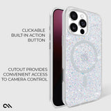 Case-mate Twinkle Case w/ Magsafe for Apple iPhone 16 Pro Max 6.9" 2024| 12-Ft Drop Protection w/ Anti-Scratch Anti Yellowing Coating, Raised Edges, Fashion Case, Wireless Charging - Silver