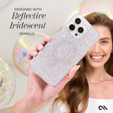 Case-mate Twinkle Case w/ Magsafe for Apple iPhone 16 Pro Max 6.9" 2024| 12-Ft Drop Protection w/ Anti-Scratch Anti Yellowing Coating, Raised Edges, Fashion Case, Wireless Charging - Silver