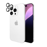 Case-mate Camera Lens Protector for Apple iPhone 16 Pro / 16 Pro Max 20224| Picture Perfect Ultra High Clarity Glass,Full Coverage Individual Lens Protection, Anti-Scratch Anti-Fingerprint - Black