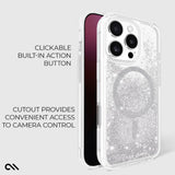 غطاء حماية CASE-MATE لهاتف iPhone 16 Pro بتقنية Waterfall Magsafe، فضي اللون