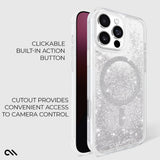 غطاء حماية CASE-MATE لهاتف iPhone 16 Pro Max بتقنية Waterfall Magsafe، فضي اللون
