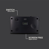 Camp Snap V105 Screen-Free Digital Camera | 8MP Point-and-Shoot Vintage Style, LED Flash, Rechargeable Battery, 500 Photos per charge, Includes 4GB Micro SD Card, for Kids and Adults, Stealth Black