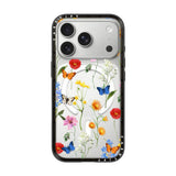CASETiFY iPhone 18 Pro Compact Case | MagSafe Compatible, 4-Ft Drop Protection, 2x Military Grade, Slim Lightweight Case, Raised Bezel & Camera Ring, Charm-Ready - Black Frame / Ditsy Floral
