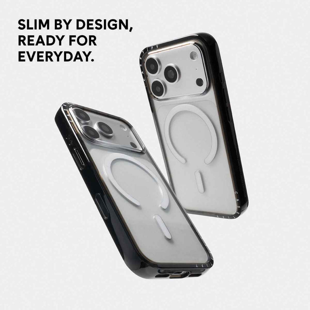 CASETiFY iPhone 18 Pro Max Compact Case | MagSafe Compatible, 4-Ft Drop Protection, 2x Military Grade, Slim Lightweight Case, Raised Bezel & Camera Ring, Charm-Ready -Black Frame / Ditsy Floral
