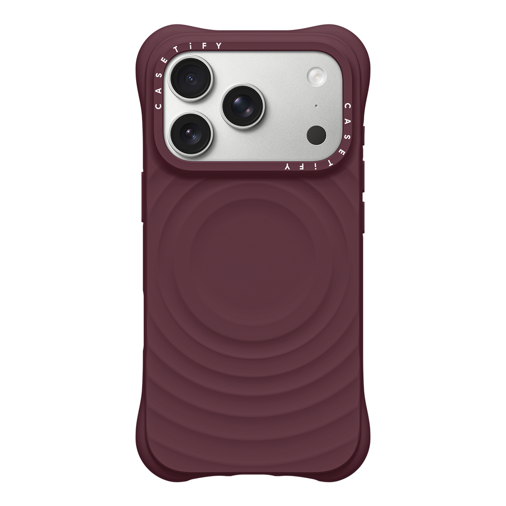 CASETiFY iPhone 18 Pro The Ripple Case | MagSafe Compatible, 6.6-Ft Drop Protection, Premium Soft-Touch Silicone, Anti-Static Coating, Raised Screen & Camera Edges, Slim Grip - Fig Purple
