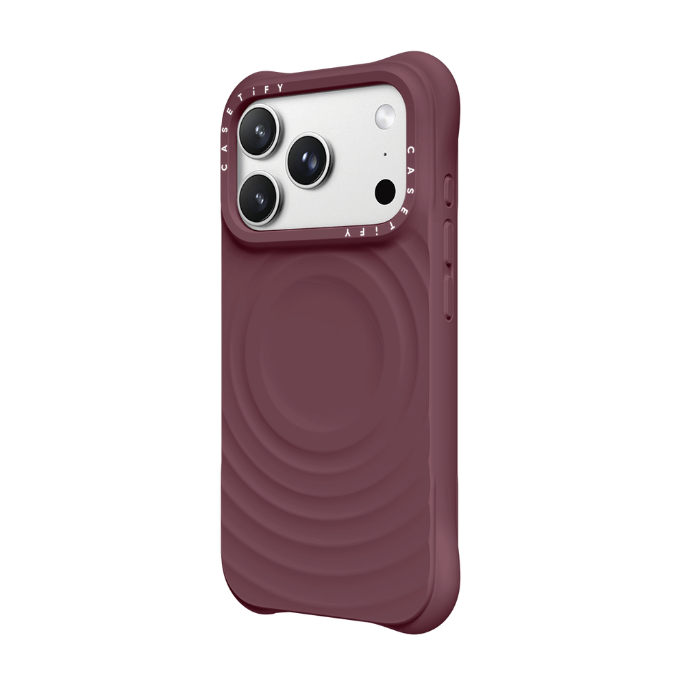 CASETiFY iPhone 18 Pro The Ripple Case | MagSafe Compatible, 6.6-Ft Drop Protection, Premium Soft-Touch Silicone, Anti-Static Coating, Raised Screen & Camera Edges, Slim Grip - Fig Purple