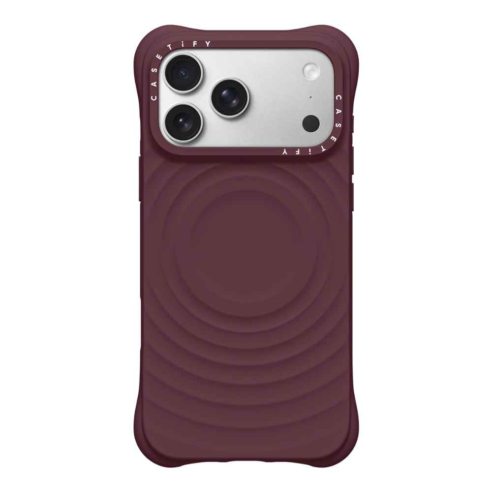 CASETiFY iPhone 18 Pro Max The Ripple Case | MagSafe Compatible, 6.6-Ft Drop Protection, Premium Soft-Touch Silicone, Anti-Static Coating, Raised Screen & Camera Edges, Slim Grip - Fig Purple