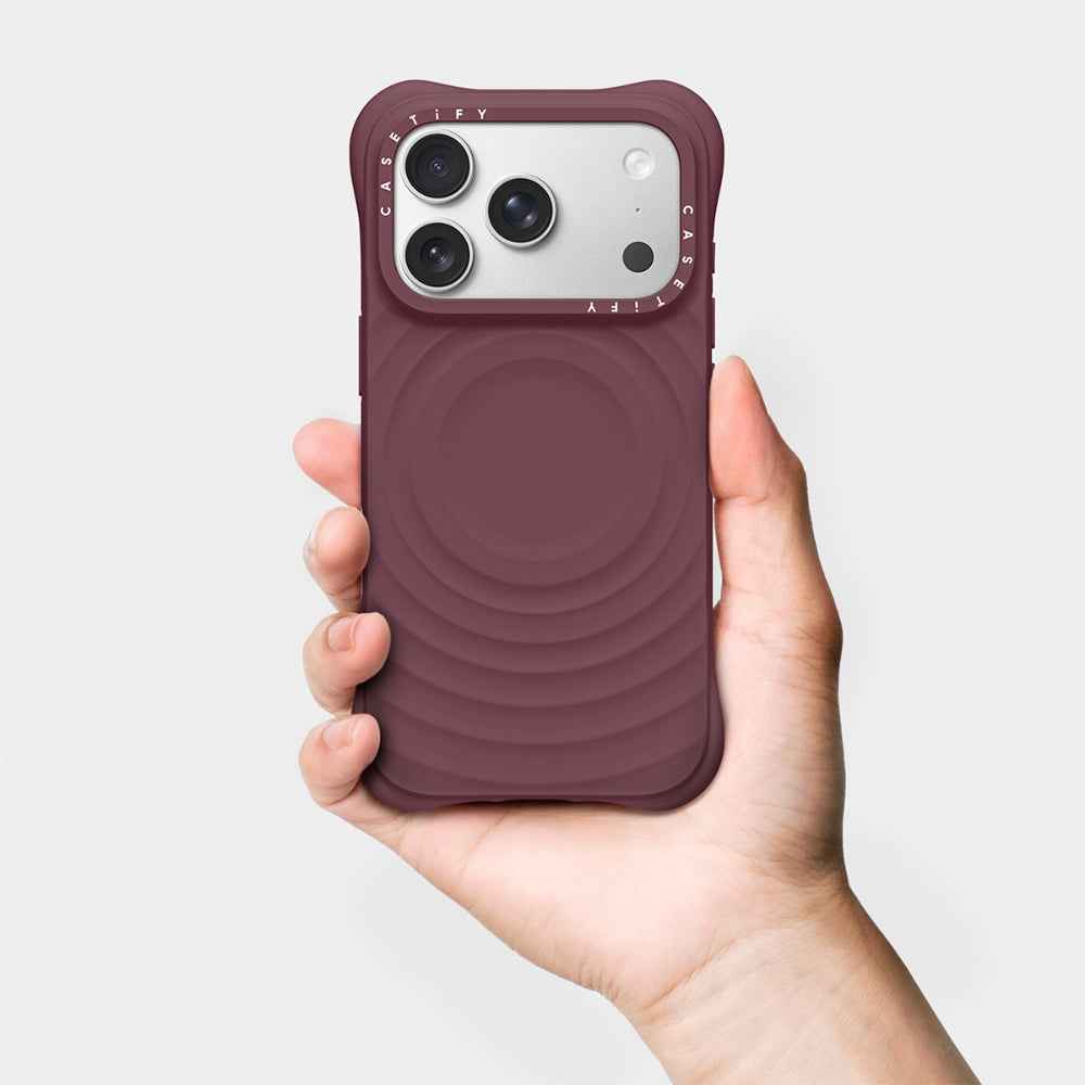 CASETiFY iPhone 18 Pro Max The Ripple Case | MagSafe Compatible, 6.6-Ft Drop Protection, Premium Soft-Touch Silicone, Anti-Static Coating, Raised Screen & Camera Edges, Slim Grip - Fig Purple