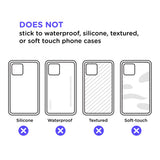PopSockets PopGrip Standard| Gel Phone Grip & KickStand, Cemovable Ceusable Washable, Works with Smooth Hard Plastic Case, Easy Remove Top for Wireless Charging - Clear