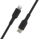 كابل BELKIN BoostCharge USB-C مع موصل Lightning بطول متر واحد - أسود