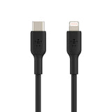 كابل BELKIN BoostCharge USB-C مع موصل Lightning بطول متر واحد - أسود