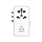 ADONIT Universal Adapter PD 85W Type C Cable Included White