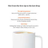 EMBER Mug 2 Temperature Control Mug 10 Oz / 295 ML White Uk Plug