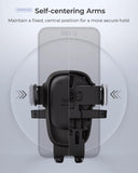 iOttie Easy One Touch 6 Dash & Windshield Mount, Universal Car Phone Holder, Telescopic Arm, Strong Suction Cup, Cable Organizer, Black
