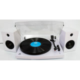 GPO RETRO Piccadily Stylish Turntable Bluetooth + 2 Speakers - White