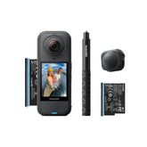 Insta360 X4 Air Essential Bundle | Lightest 8K 360 Action Camera for Epic Adventures| for Travel, Sports, Family Moments, Vlogging| Smooth, Stable, Easy-to-Edit Videos Anytime, Anywhere - Black