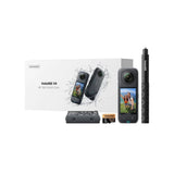 Insta360 X4 Adventure Bundle - 8K Waterproof 360 Action Camera, 4K Wide-Angle Video, 135 Min Battery Life, AI Editing, 114cm Invisible Selfie Stick+ 256GB Memory Card+ Extra Battery Pack - Bundle
