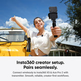 جهاز إرسال واستقبال الميكروفون Insta360 للأجهزة من النوع C و Flow2 Pro