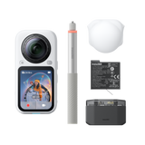 INSTA360 X6 360 Camera Essentials Bundle| 8K Camera + 2x Extreme Batteries + 114cm Invisible Sefie Stick + Lens Cap + Fast Charge Case + Pouch + USB-C Cable + Exteneded Warranty - Black