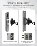iOttie iTap 3 Magnetic Flush Mount, MagSafe Compatible Car Phone Holder, Dashboard Adhesive Mount, Black
