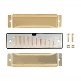 Kikkerland Make Your Own Harmonica DIY Kit, Pocket Musical Instrument Building Kit, Hands-On Creative Activity, ABS and Stainless Steel, Silver