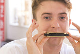 Kikkerland Make Your Own Harmonica DIY Kit, Pocket Musical Instrument Building Kit, Hands-On Creative Activity, ABS and Stainless Steel, Silver