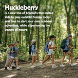 Kikkerland Huckleberry Dual Magnifier, 5X and 10X Shatterproof Magnifying Glass, Kids Outdoor Explorer Tool with Carrying Loop