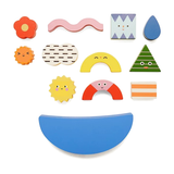 Kidoki Teeter Totter Shapes Wooden Balance Game