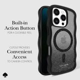 جراب CASE-MATE Ks لهاتف iPhone 16 Pro بتصميم مموج مع خاصية Magsafe، مناسب للإضاءة الليلية