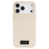 جراب CASE-MATE Kate Spade لهاتف iPhone 17 Pro Max، مصنوع من السيليكون، بلون بيج مثالي، مزود بخاصية MagSafe