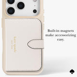 جراب CASE-MATE Kate Spade لهاتف iPhone 17 Pro، مصنوع من السيليكون، بلون بيج مثالي، مزود بمنفذ Magsafe