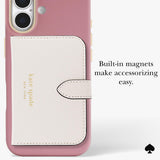 جراب CASE-MATE Kate Spade لهاتف iPhone 17، مصنوع من السيليكون، بتصميم Icon Dusk Rose، مزود بغطاء Magsafe