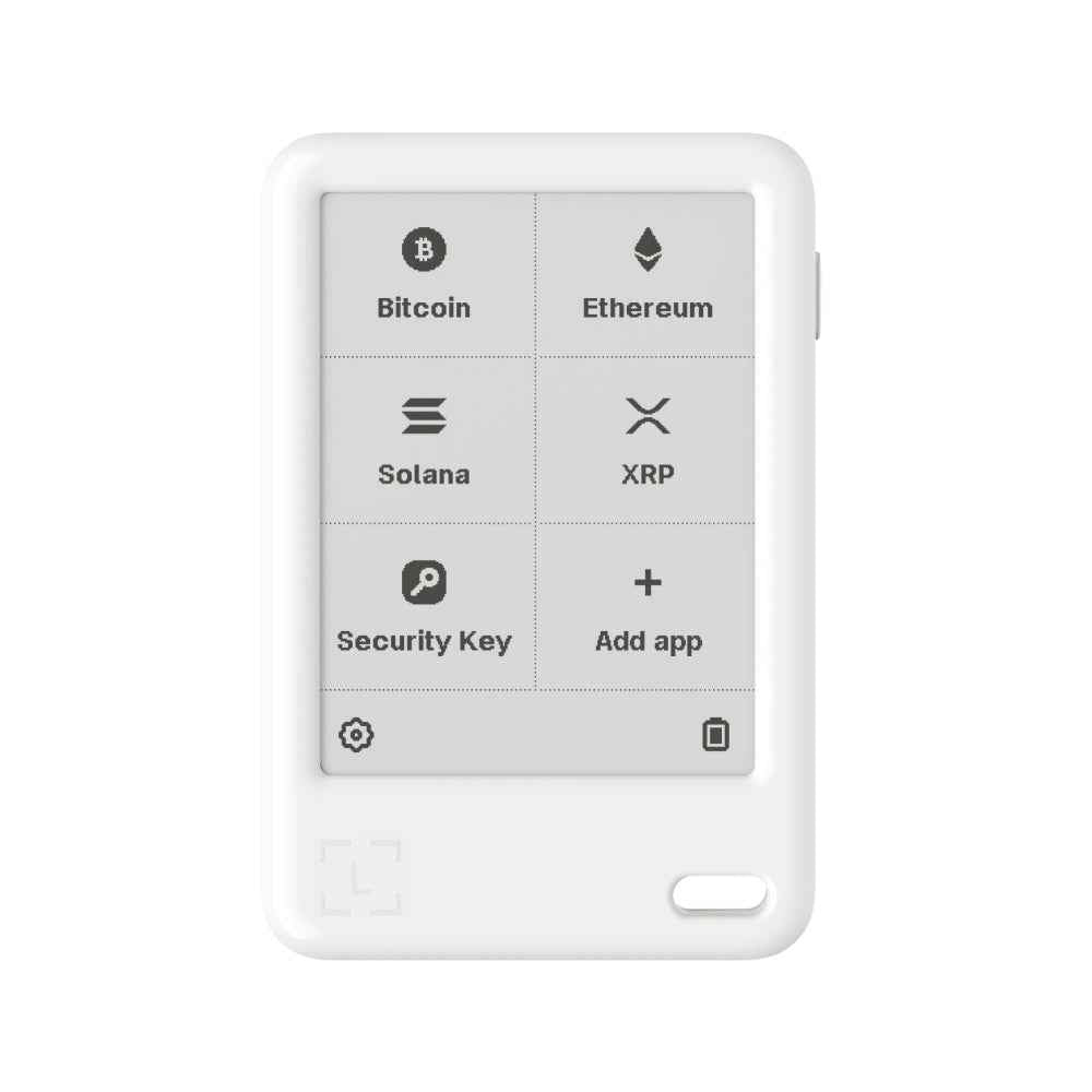 Ledger Nano Gen5 Crypto Hardware Wallet with Recovery Key – Glacier White | 2.8” E Ink Touchscreen, Secure Element, USB-C, Bluetooth & NFC
