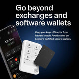 Ledger Nano Gen5 Crypto Hardware Wallet with Recovery Key – Glacier White | 2.8” E Ink Touchscreen, Secure Element, USB-C, Bluetooth & NFC