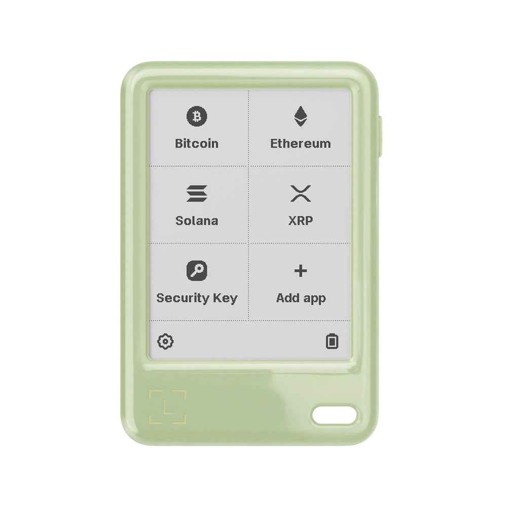 Ledger Nano Gen5 Crypto Hardware Wallet with Recovery Key – Matcha Green | E Ink Touchscreen, Secure Element, USB-C, Bluetooth & NFC