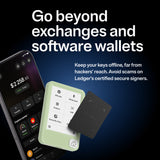 Ledger Nano Gen5 Crypto Hardware Wallet with Recovery Key – Matcha Green | E Ink Touchscreen, Secure Element, USB-C, Bluetooth & NFC