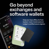 Ledger Nano Gen5 Crypto Hardware Wallet with Recovery Key – Matcha Green | E Ink Touchscreen, Secure Element, USB-C, Bluetooth & NFC
