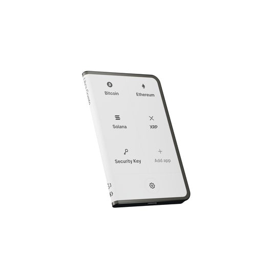 LEDGER Stax Crypto Wallet Touchscreen Wireless Charging - Black