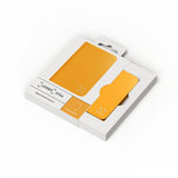 Ledger Stax Magnet Folio Case| Secure & Protective Storage Case for Ledger Stax Hardware Wallet, Magnetic Shell Design, Anti-Scratch, Slim and Lightweight - Orange Bitcoin