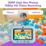 myFirst Camera Insta 20 Bundle - Instant Print Digital Camera for Kids with 16MP Photos 1080P, 4-12 Years Old boy Gift Ideas, Thermal Printing No Ink, Support Micro SD Card (Blue)