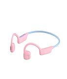 myFirst AirWaves Wireless Headphones| Kids Volume Safe Air Conduction Bluetooth Headphones, Ultra LightWeight, IPX5, 14 Hrs Playtime - Pink