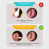 myFirst AirWaves Wireless Headphones| Kids Volume Safe Air Conduction Bluetooth Headphones, Ultra LightWeight, IPX5, 14 Hrs Playtime - Pink