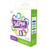 myFirst 3DPen Artist Filament, 5 Colors Mega Pack Cold Color (Cold Type) / White, Blue, Green, Light Blue, Light Green