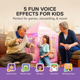 myFirst Voice 2| Kids Portable Karaoke Machine w/ Wireless Mic, Rechargeable Battery, Bluetooth Speaker, SD Card Slot, Wide Compatibility - Purple