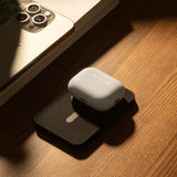 Native Union (RE) Classic Power Bank 5000mAh| Slim Magnetic Power Bank, Fast 15W Qi2 Wireless Charging, Leather Finish, for Apple iPhone 16/15/14/13/12 Pro/Pro Max/Plus MagSafe Compatible - Navy