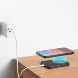 Native Union (RE) Classic Power Bank 5000mAh| Slim Magnetic Power Bank, Fast 15W Qi2 Wireless Charging, Leather Finish, for Apple iPhone 16/15/14/13/12 Pro/Pro Max/Plus MagSafe Compatible - Navy